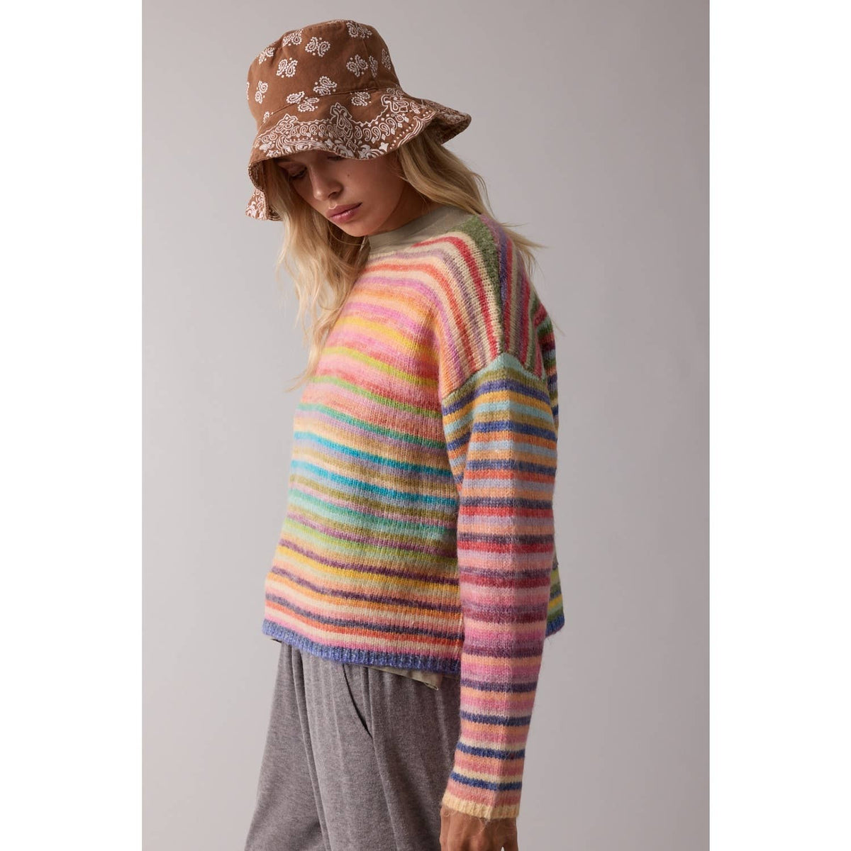Wishlist Apparel - RAINBOW KNIT SWEATER / WL25-11416