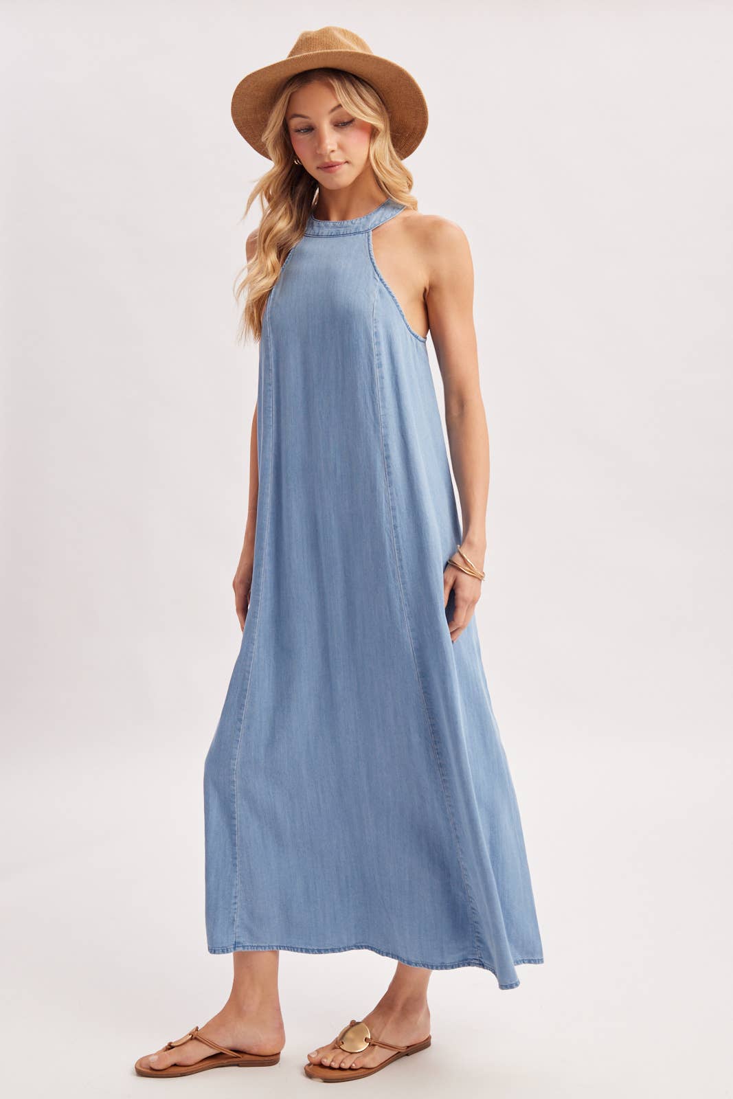 HALTER MAXI DRESS D03122