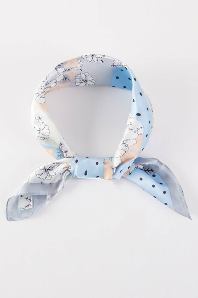 Wholesale Accessory Market - Summer Dreams Green Square Satin Scarf