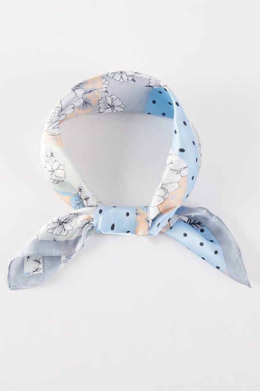 Wholesale Accessory Market - Summer Dreams Green Square Satin Scarf